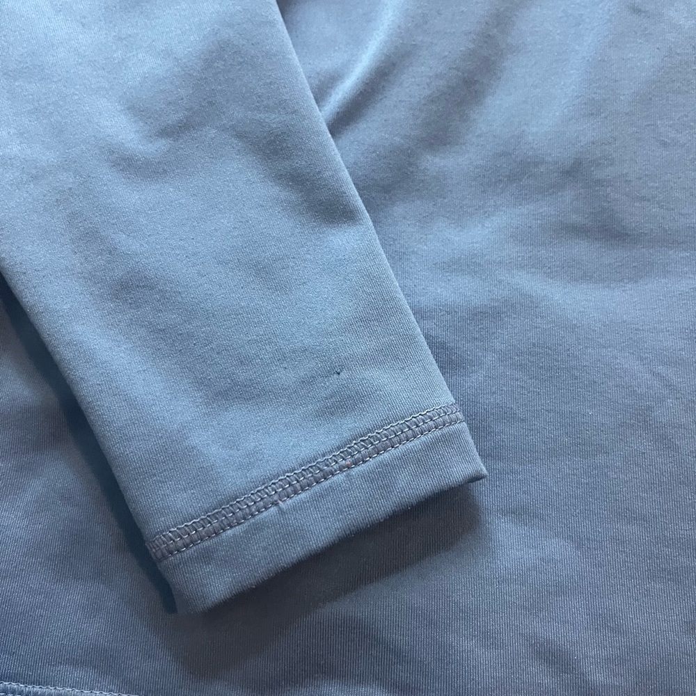 Nike Pro Steel Blue Zip Pullover - Picture 2 of 9